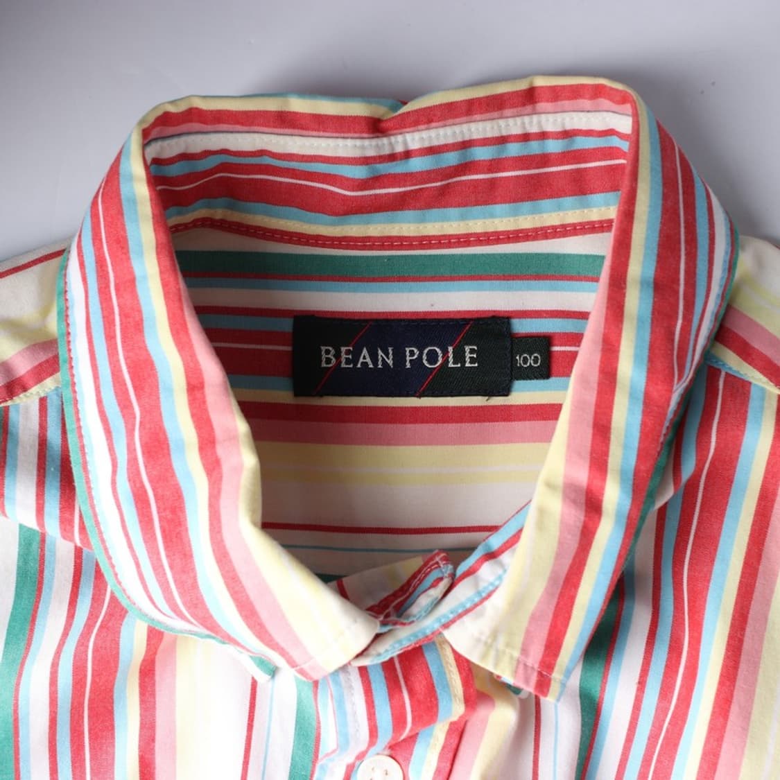 빈폴 클래식 멀티 컬러 스트라이프 반팔 셔츠 L 상품이미지5