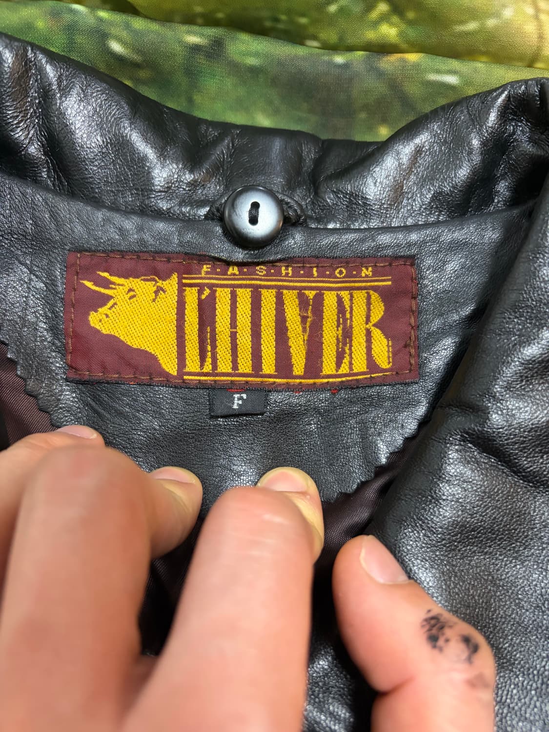 여성free) 빈티지 램스킨 양가죽 레더 더플 코트 상품이미지3