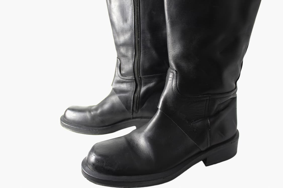 2000s Ann Demeulemeester 앤드뮐미스터  레더 롱부츠 상품이미지3