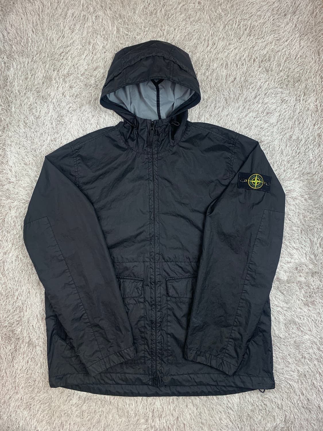 [XL] 정품 스톤아일랜드 24SS 멤브라나 3L TC 후드자켓 블랙 상품이미지2