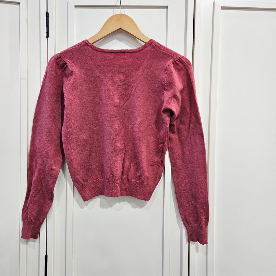 리본 포인트 니트 가디건 상품이미지5