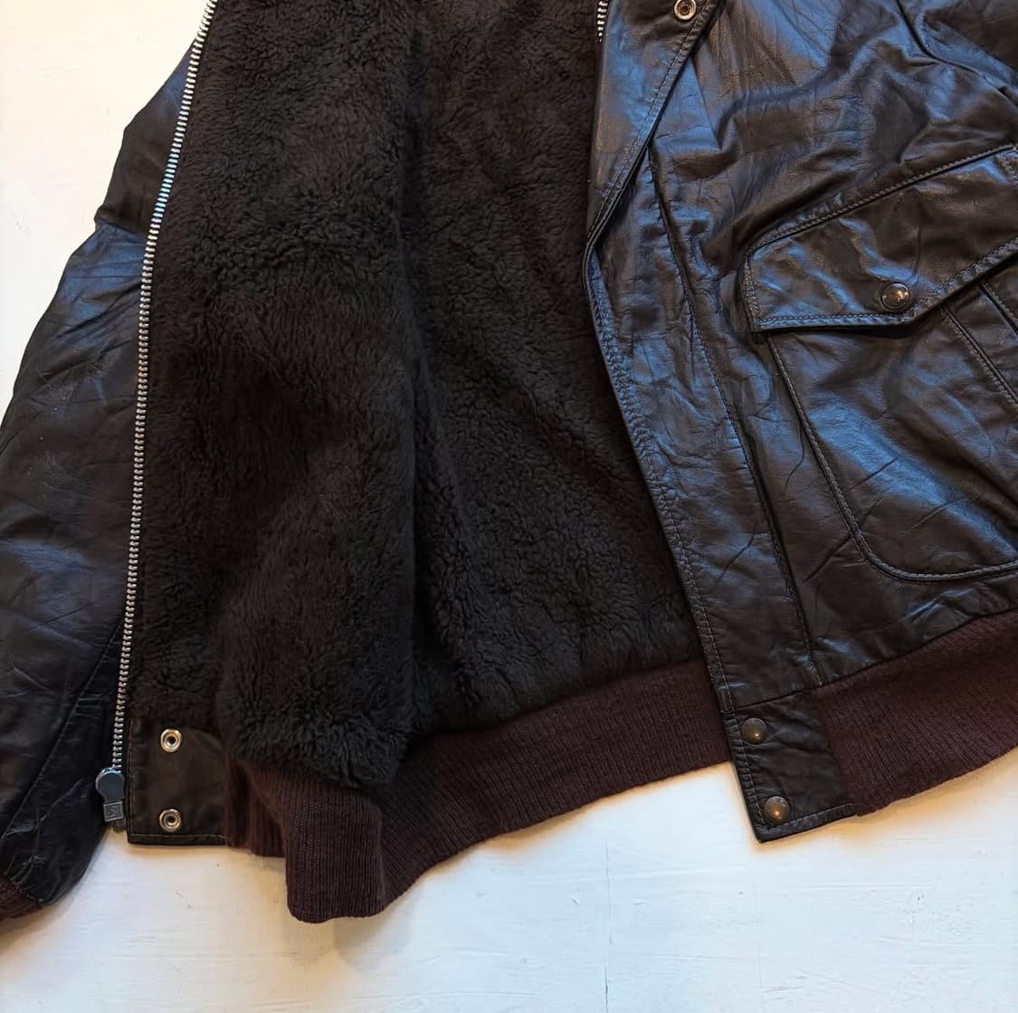 90's U.S.A 가죽 자켓 상품이미지6