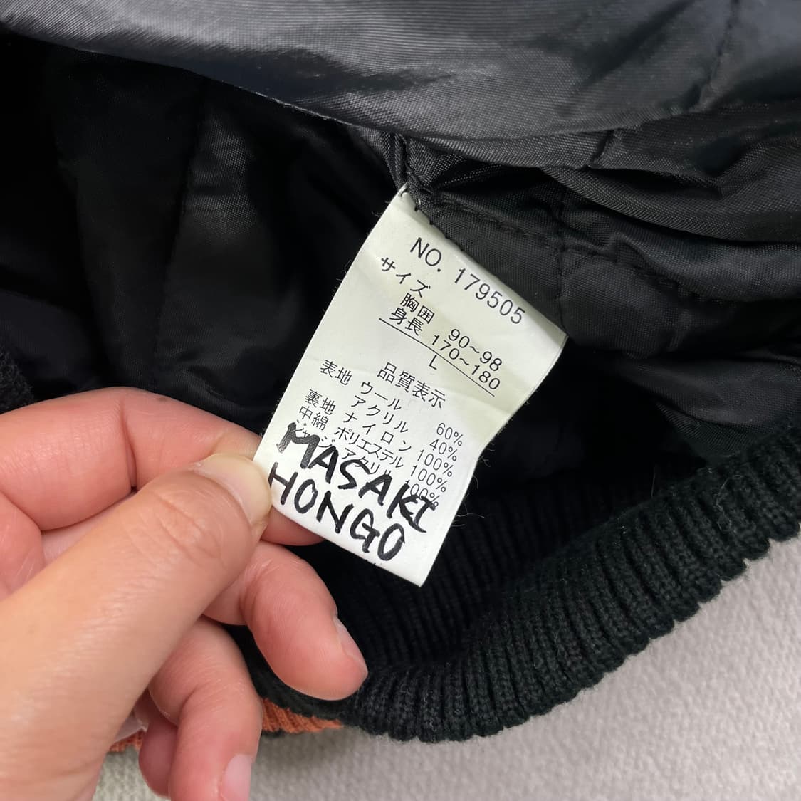 100 아메리칸클럽 빅로고 울 바시티 자켓 상품이미지5