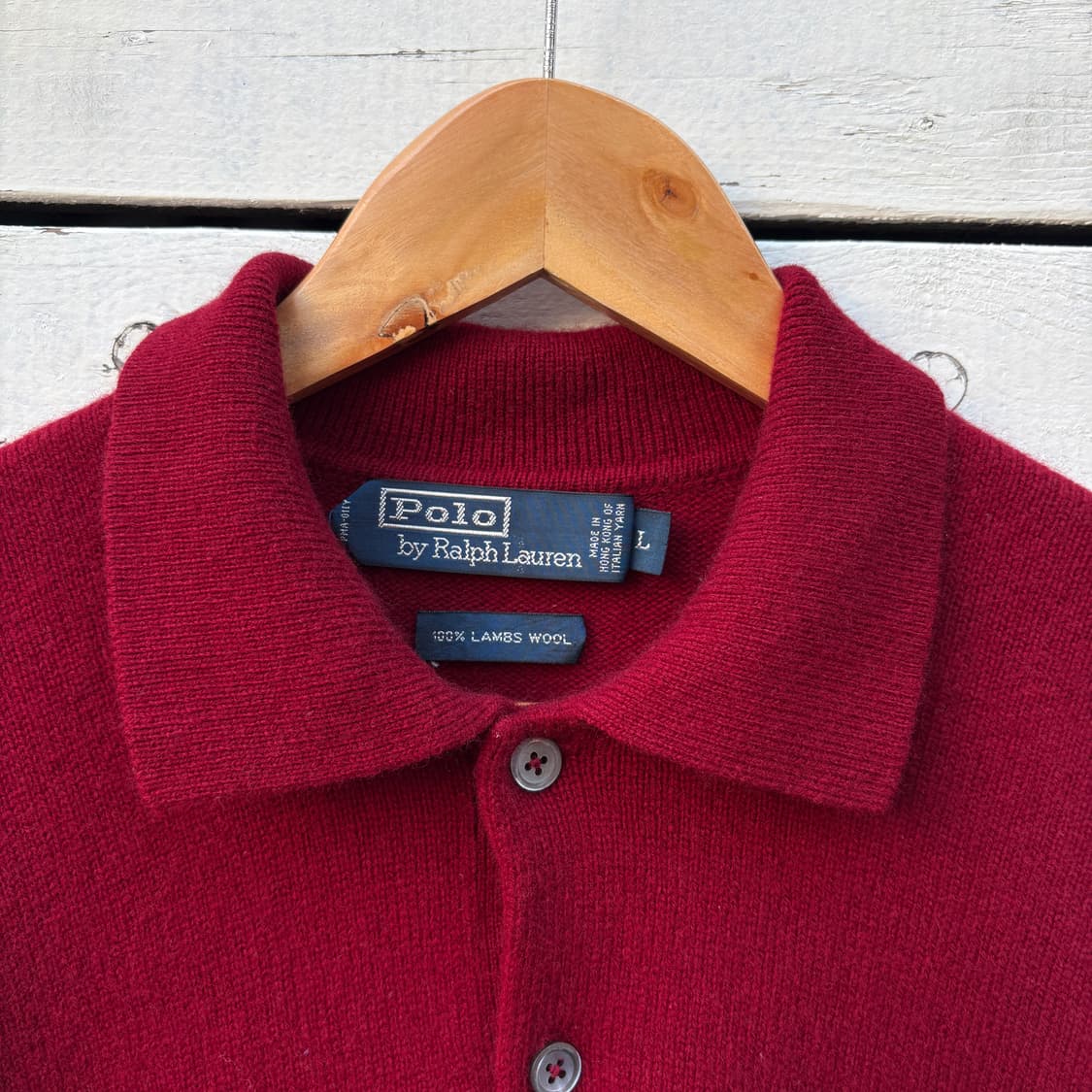 Polo 폴로 울 카라 니트 상품이미지4