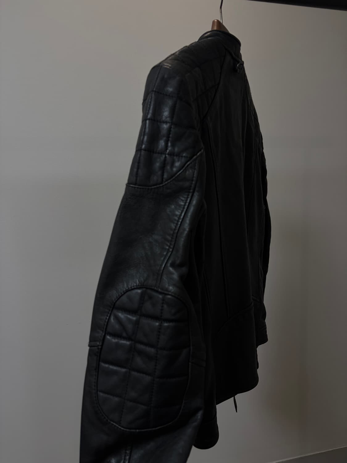 (M) HE by MANGO 망고 바이커 라이더 소가죽 자켓 상품이미지5