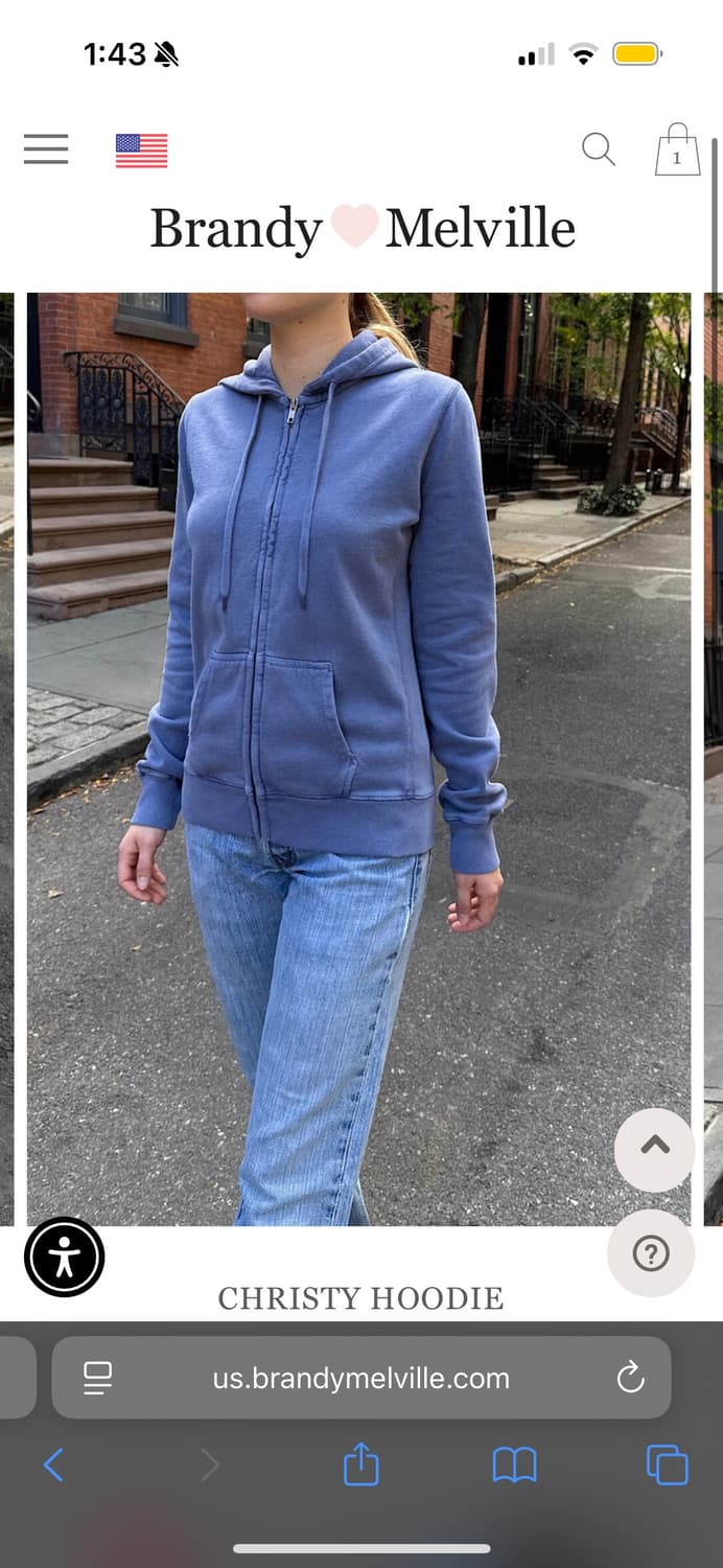 브랜디멜빌 후드집업 크리스티후디 상품이미지1