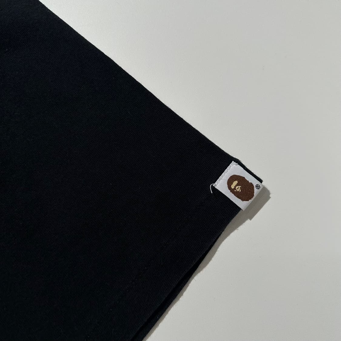 베이프 컬리지 반팔 티셔츠 블랙 상품이미지5