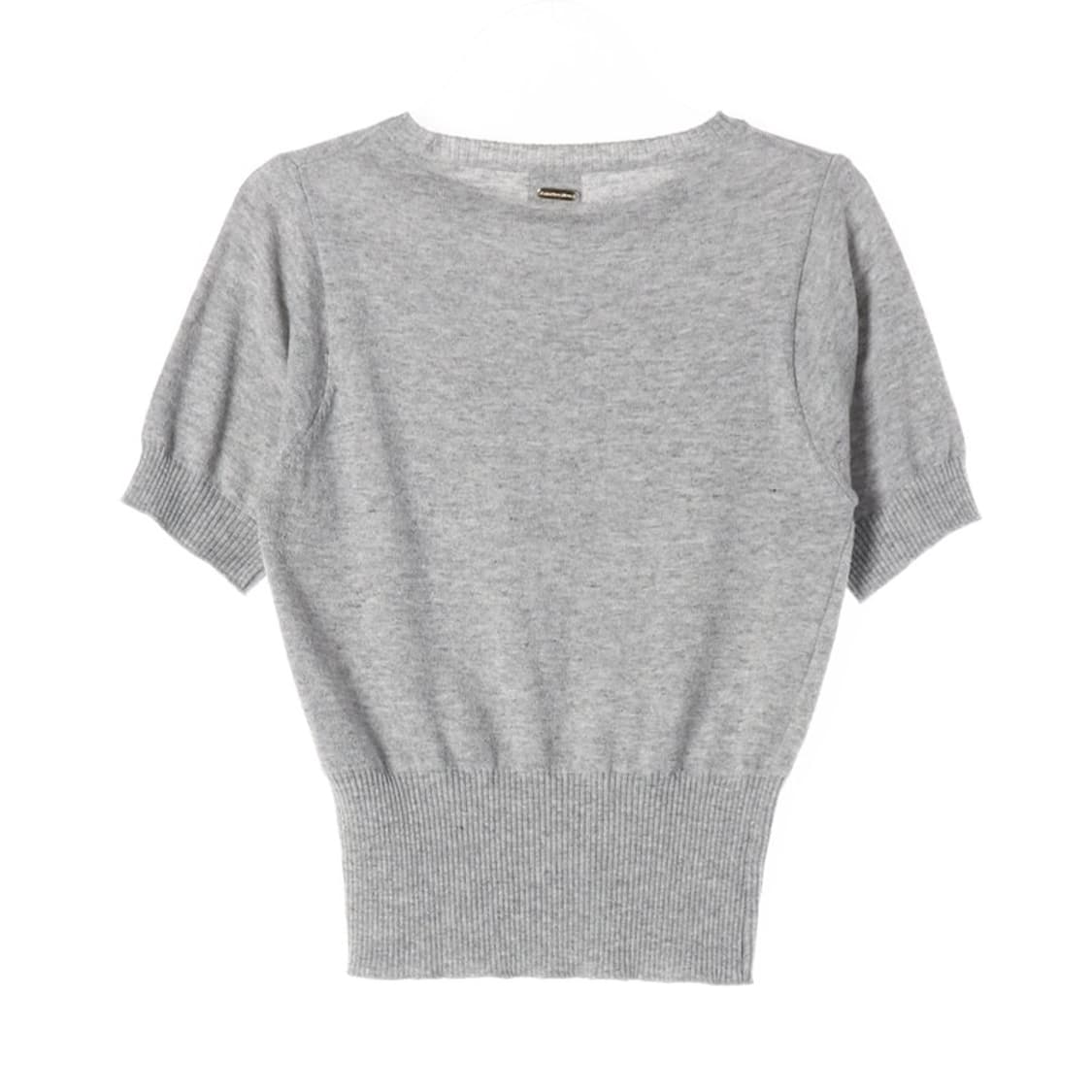 레터프롬문 이탈리아 코튼 블렌드 반팔 니트 F 상품이미지2