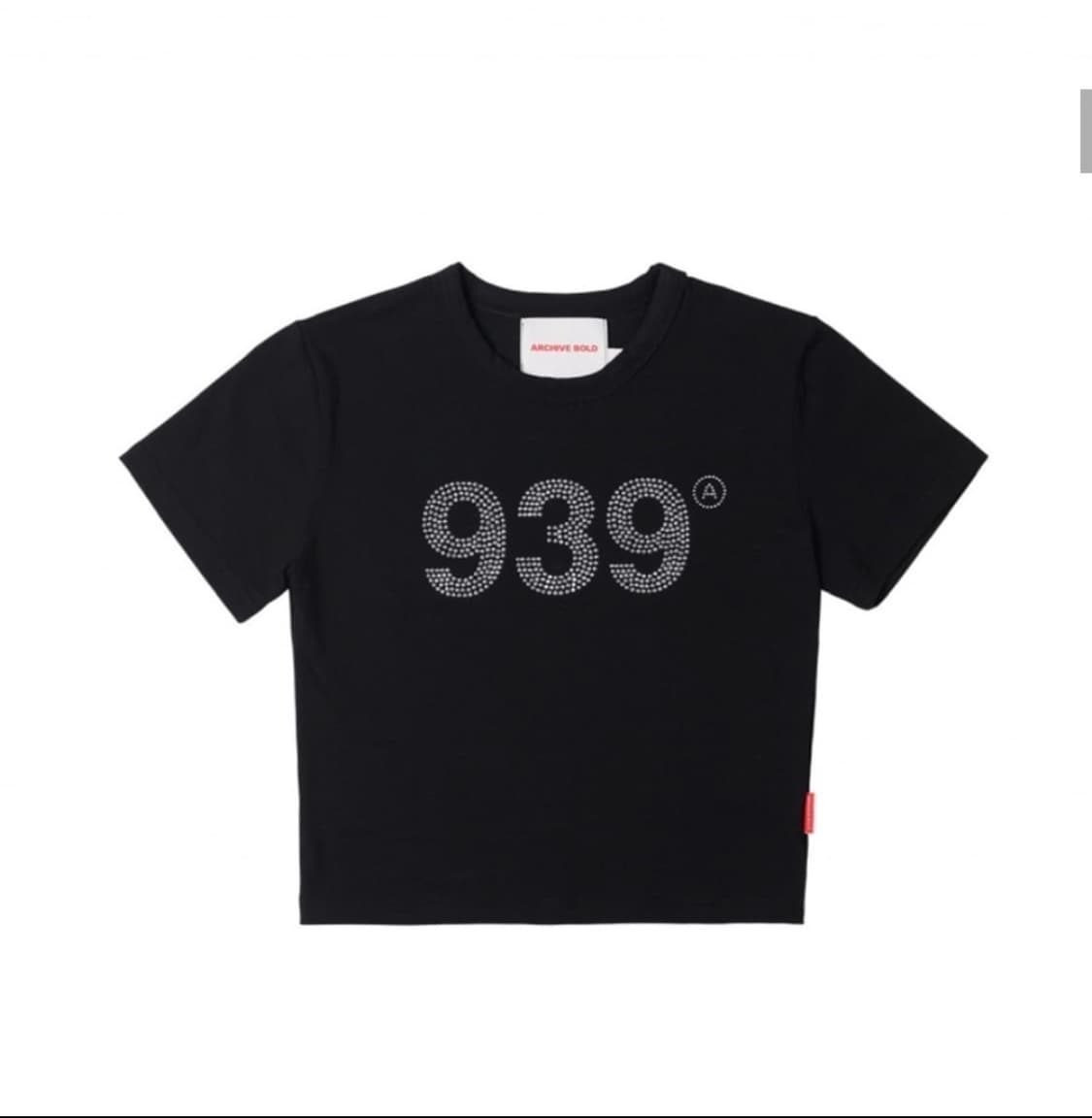 아카이브볼드 939 큐빅 반팔 크롭티 상품이미지1
