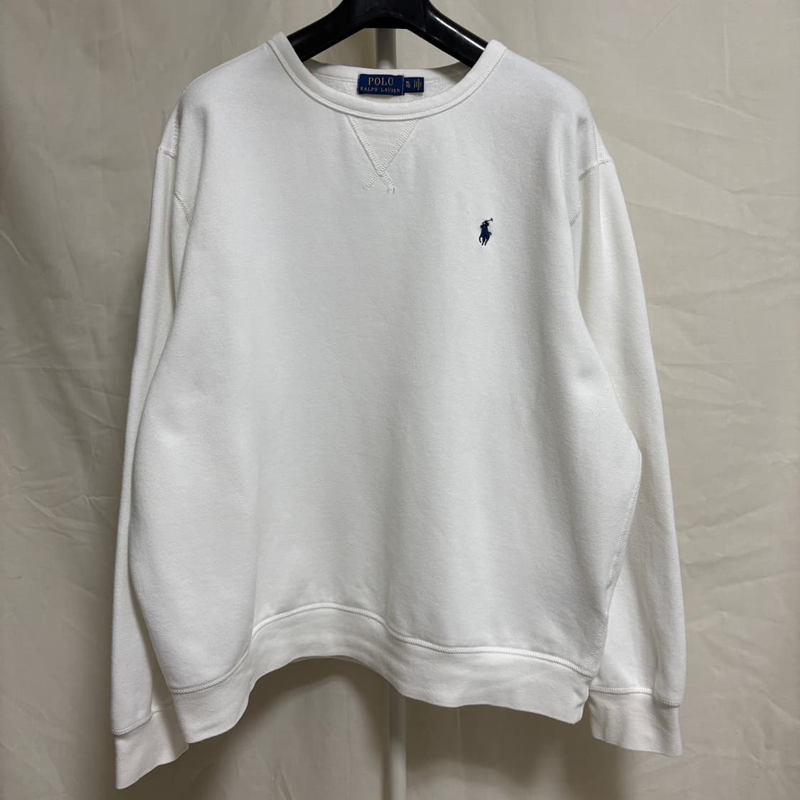 폴로 랄프로렌 기모 스웻셔츠 맨투맨 / 화이트, XL 상품이미지1