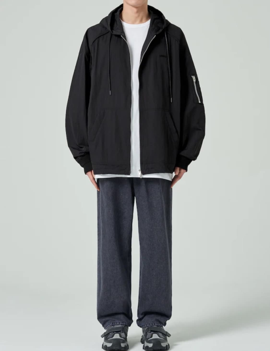 준지 나일론 후드 마원 자켓 MA-1 상품이미지6