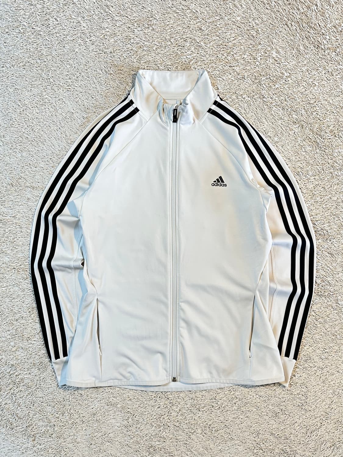 아디다스 ADIDAS 삼각로고 트랙탑 져지 화이트 우먼스 상품이미지1