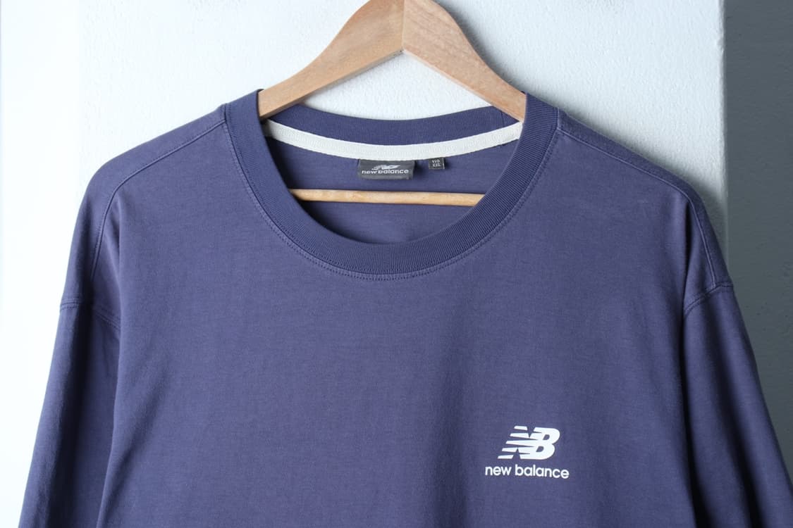 (2XL) 뉴발란스 반팔 티셔츠 빅사이즈 서핑 블루 올드스쿨-H30853 상품이미지3