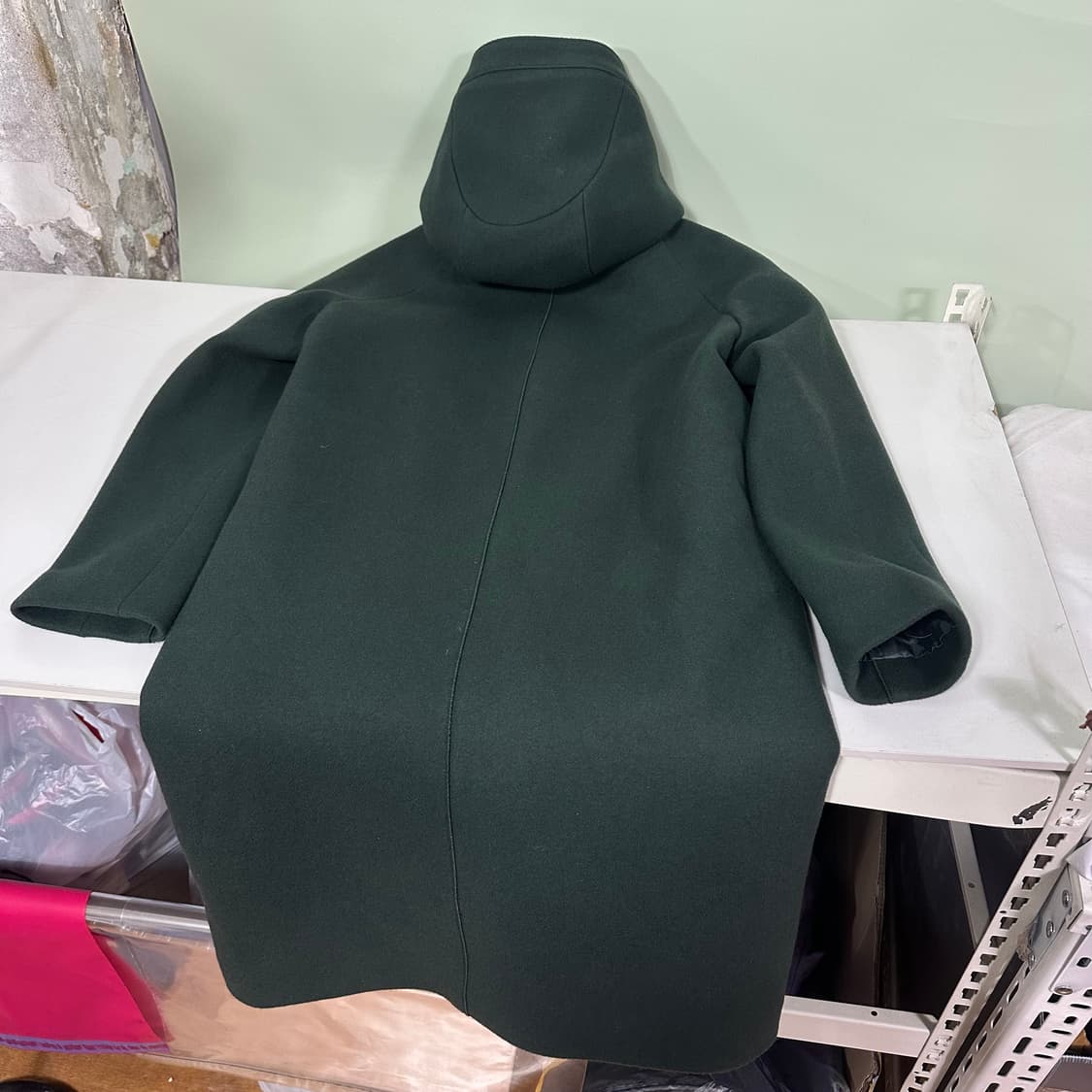 95 지오송지오 청록 더플 후드코트 상품이미지5