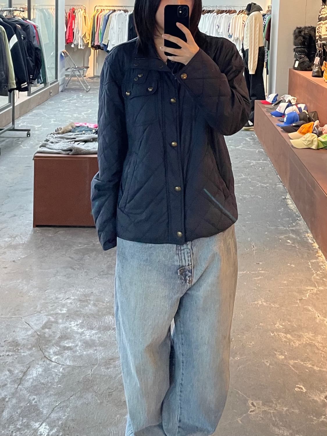 폴로랄프로렌 네이비 퀄팅 자켓 H916 상품이미지1