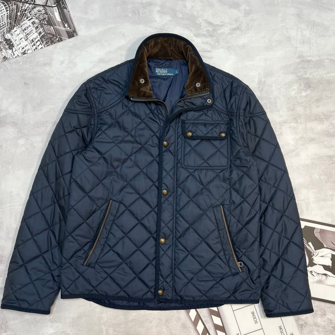 폴로 랄프로렌 네이비 퀼팅 자켓 상품이미지2