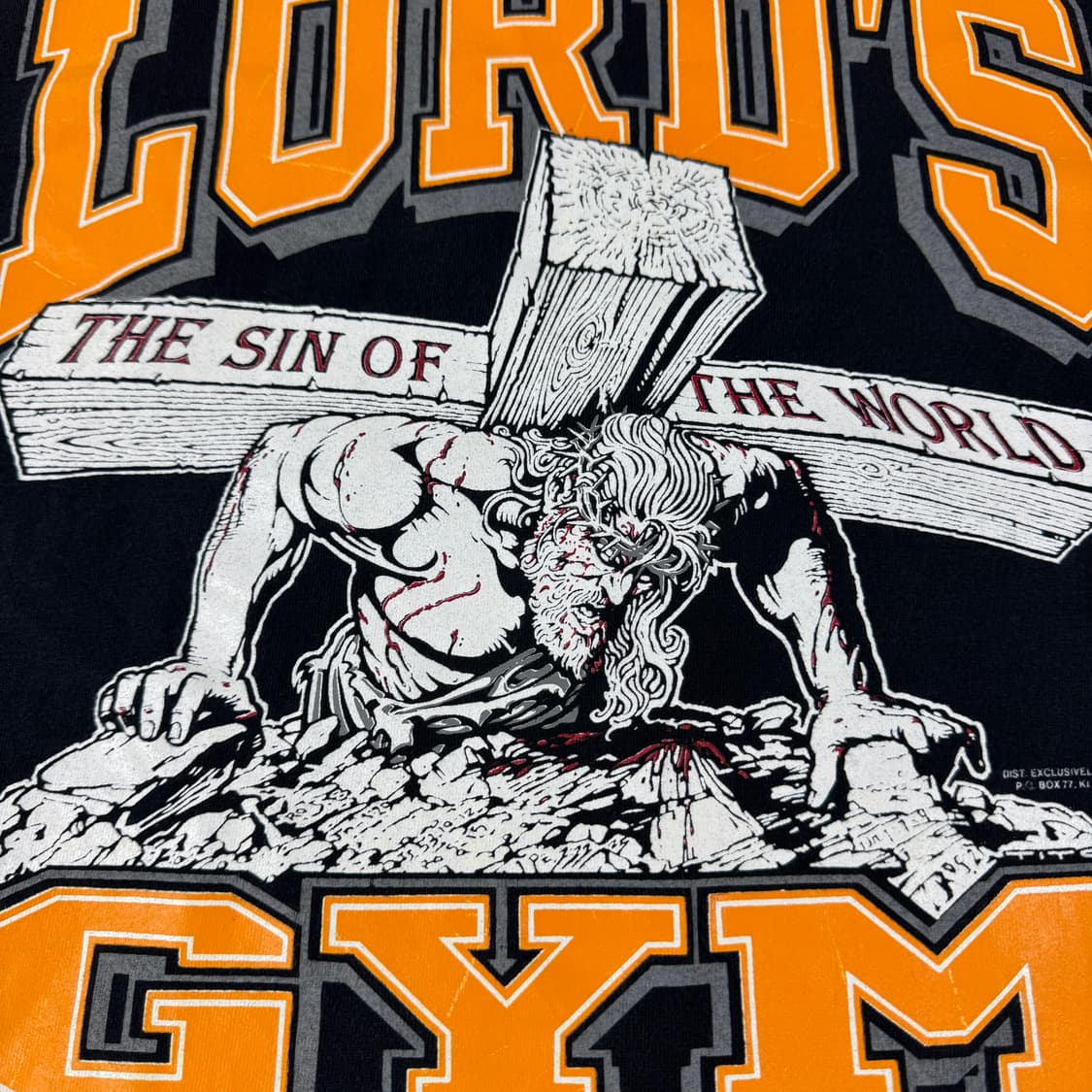 빈티지 90s Jesus Lord's Gym 지저스 로드짐 티셔츠 상품이미지5