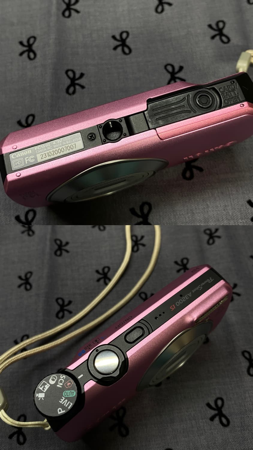 풀박- canon powershot a3200is 핑크 (작례✔️) 상품이미지5