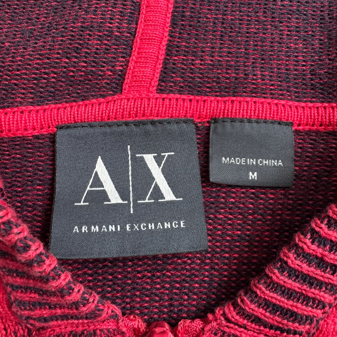 아르마니 익스체인지 아노락 후드 니트 반집업 상품이미지5
