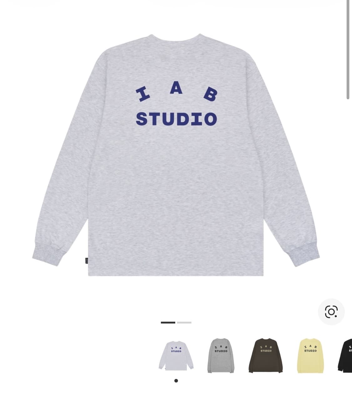 아이앱 스튜디오 롱슬리브 라이트 그레이 상품이미지1
