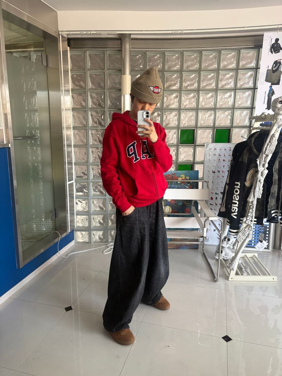 RELAX LOGO ZIPUP HOODIE 릴랙스 로고 지퍼 후드티 상품이미지2