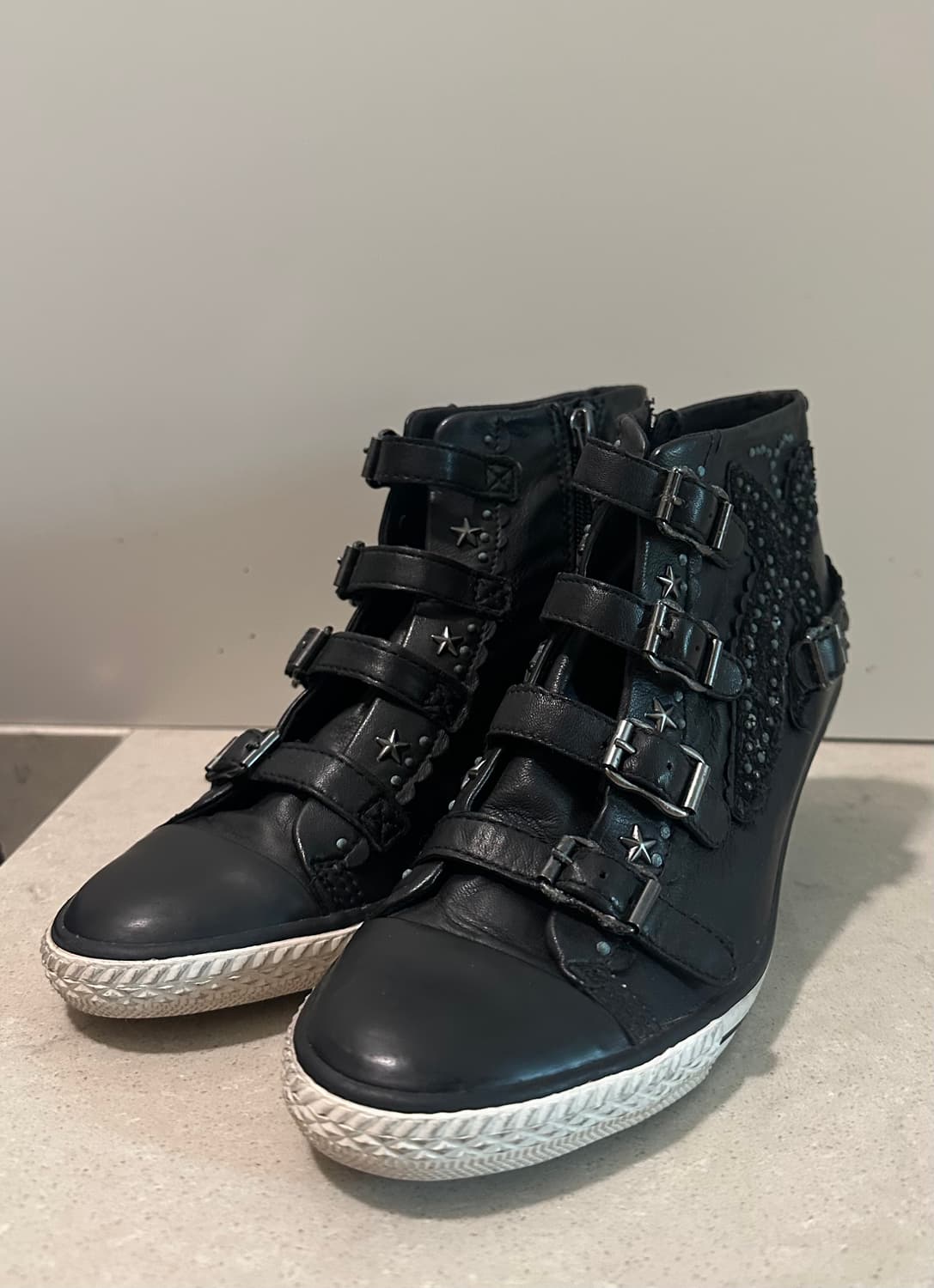 Ash 아쉬 제니얼 레더 웨지힐스니커즈 상품이미지2