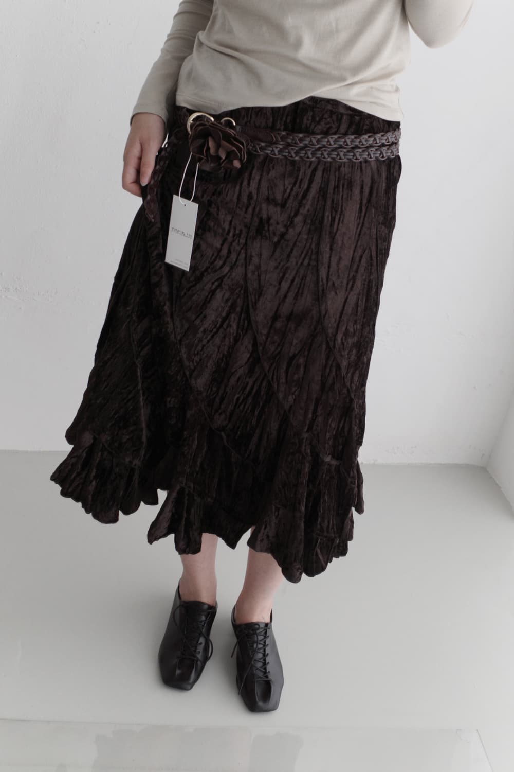 velvet grunge skirt  상품이미지4