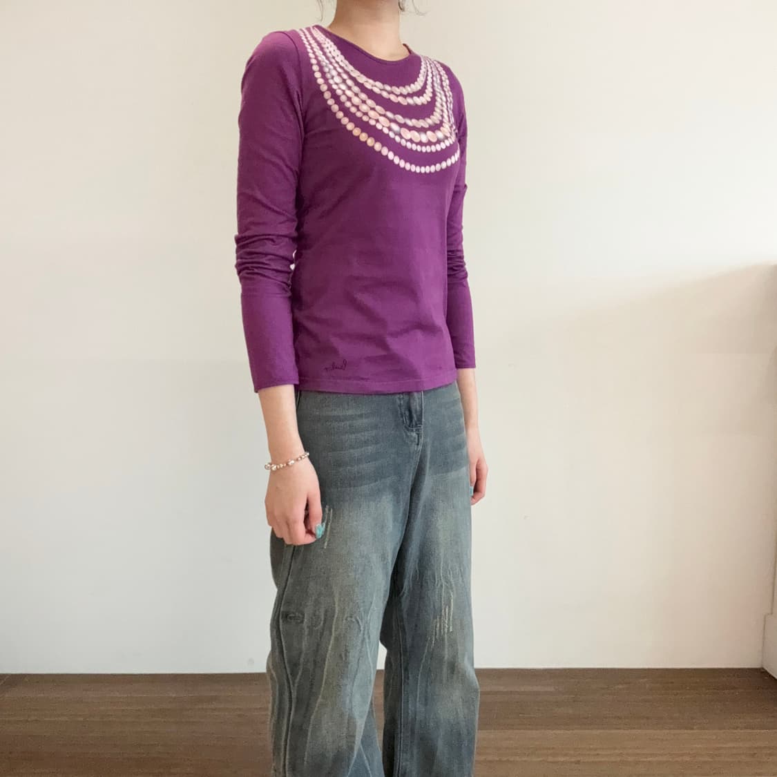 Paul Smith Pearl Necklace Long-Sleeve 상품이미지2