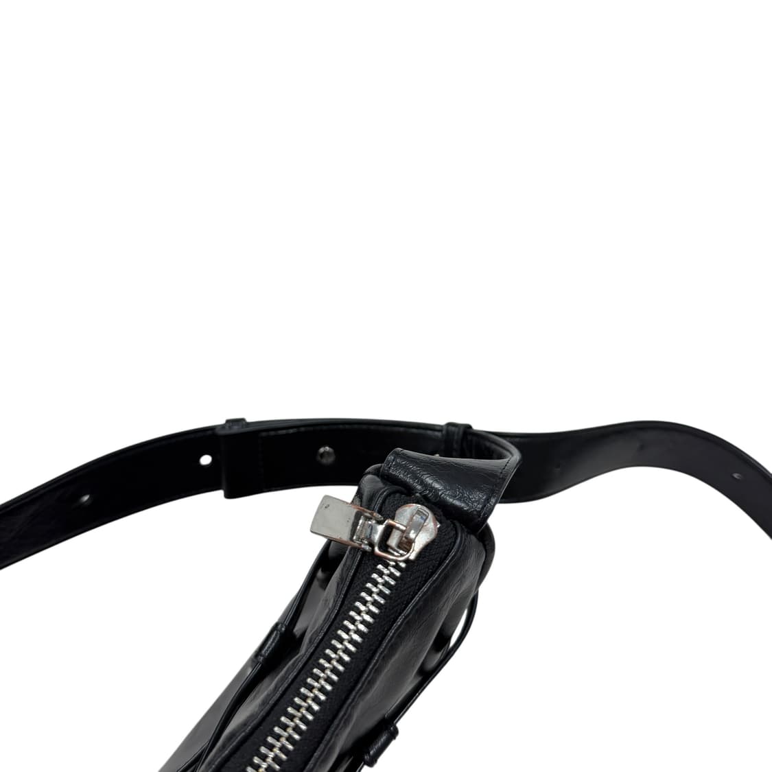 마뗑킴 더블 벨티드 스트랩 미니백 블랙 상품이미지8