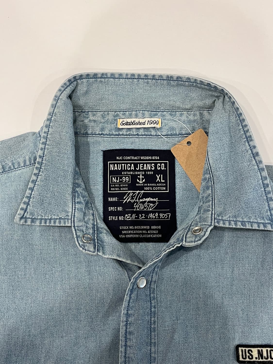 Nautica 노티카 진스 프린팅 데님 셔츠 상품이미지10