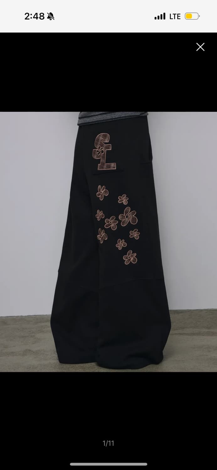 슬릭글로우 백체크 스웨트 기모팬츠 상품이미지3