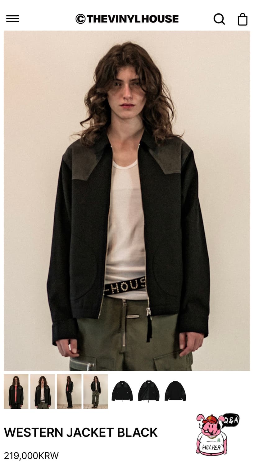 WESTERN JACKET BLACK 상품이미지1