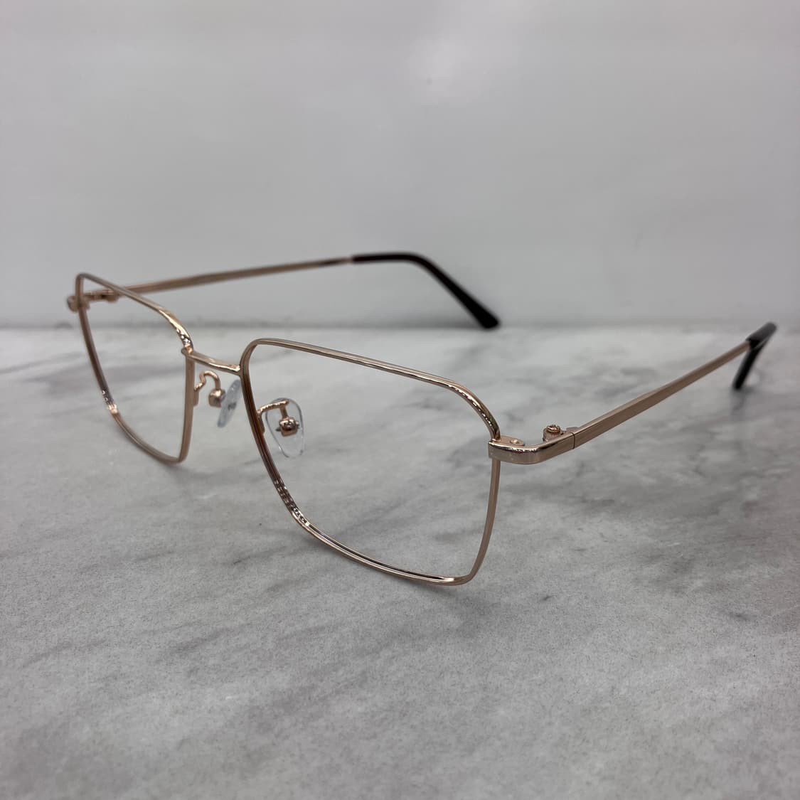 C52 PBL 골드 스퀘어 메탈테 안경 상품이미지7