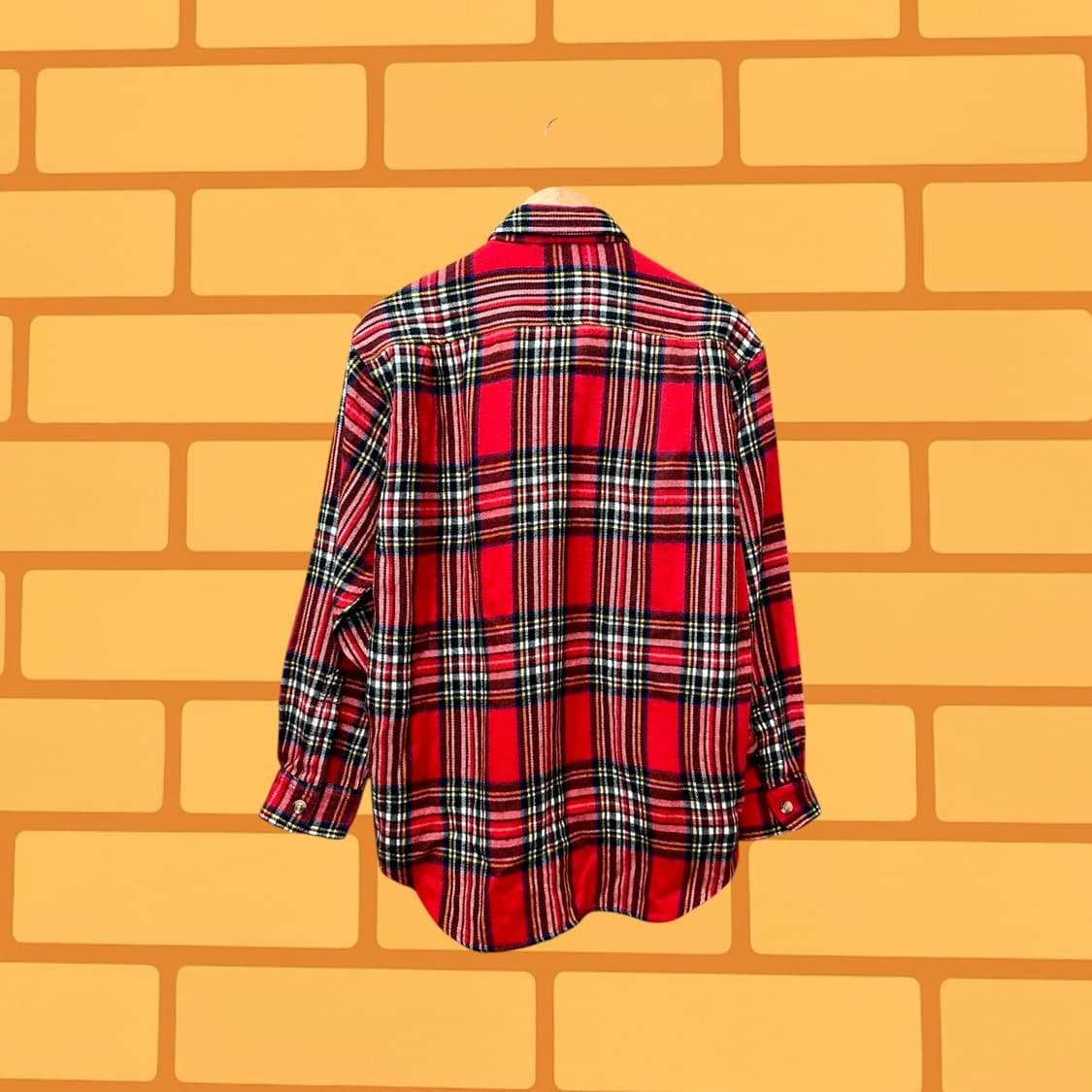 재패니즈 빈티지 밥 칵스 플란넬 체크 셔츠 (L) 상품이미지3