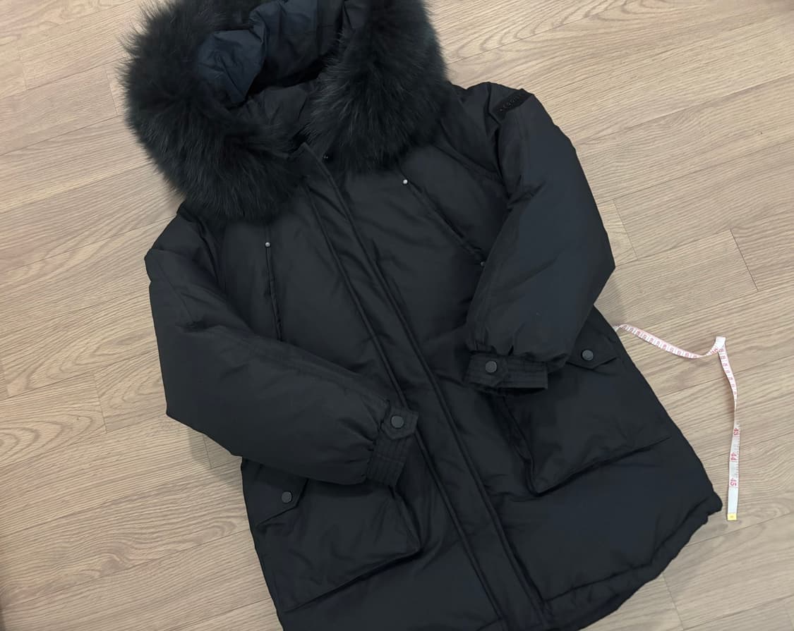 에고이스트 구스다운 사가퍼 야상 스트링 중기장 패딩 66 상품이미지4