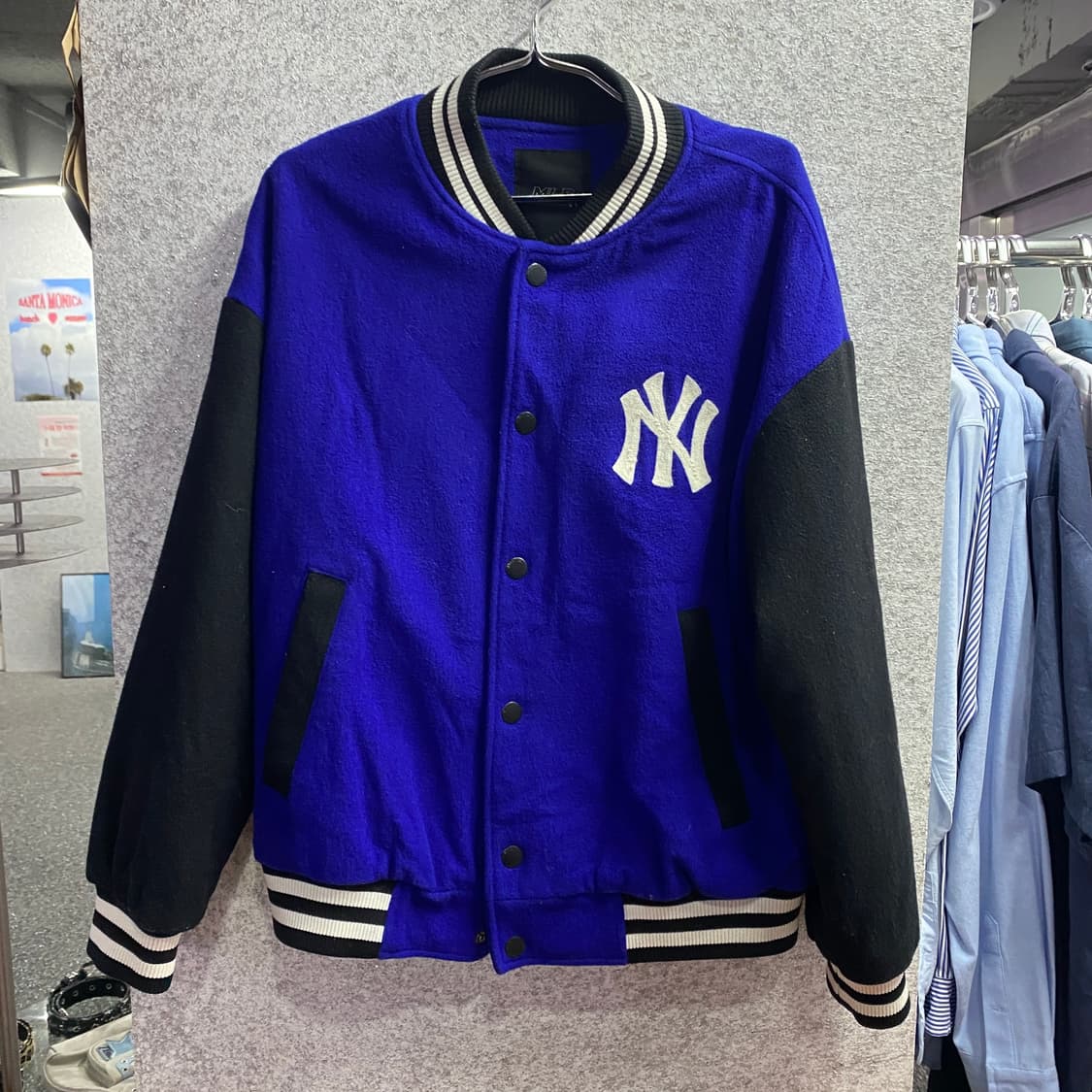 MLB 빅로고 모직 바시티 자켓 B3206 상품이미지2