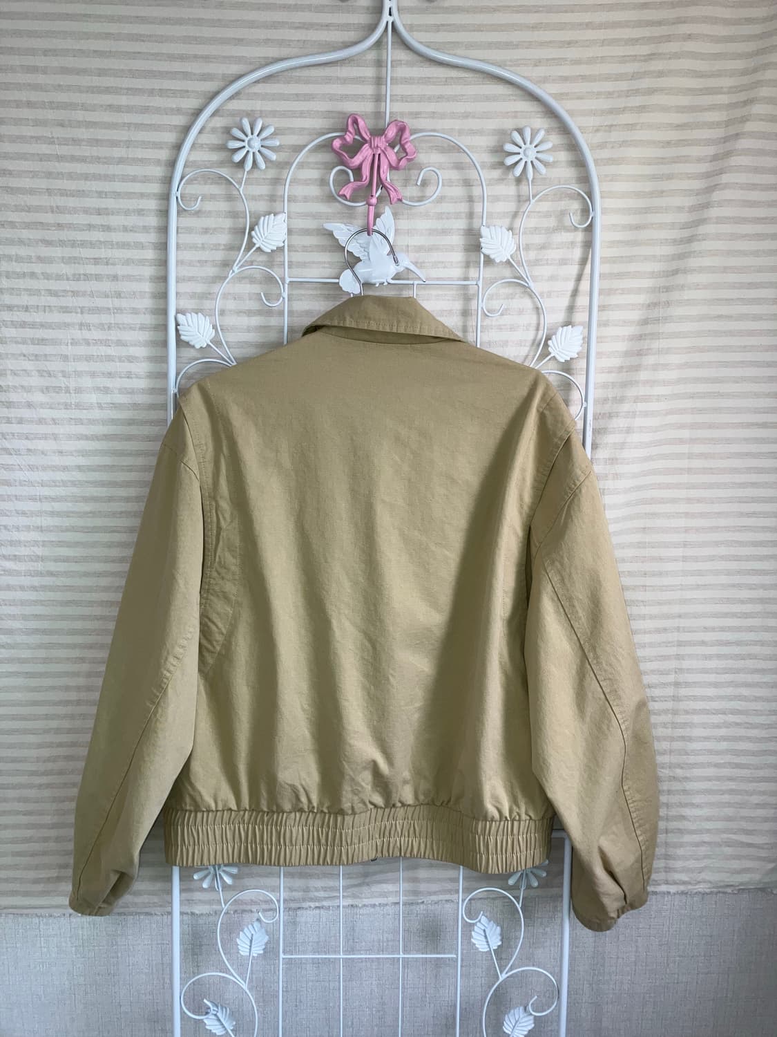 빈티지 베이지 블루종 y2k 스트릿 갸루 펑키470  상품이미지2