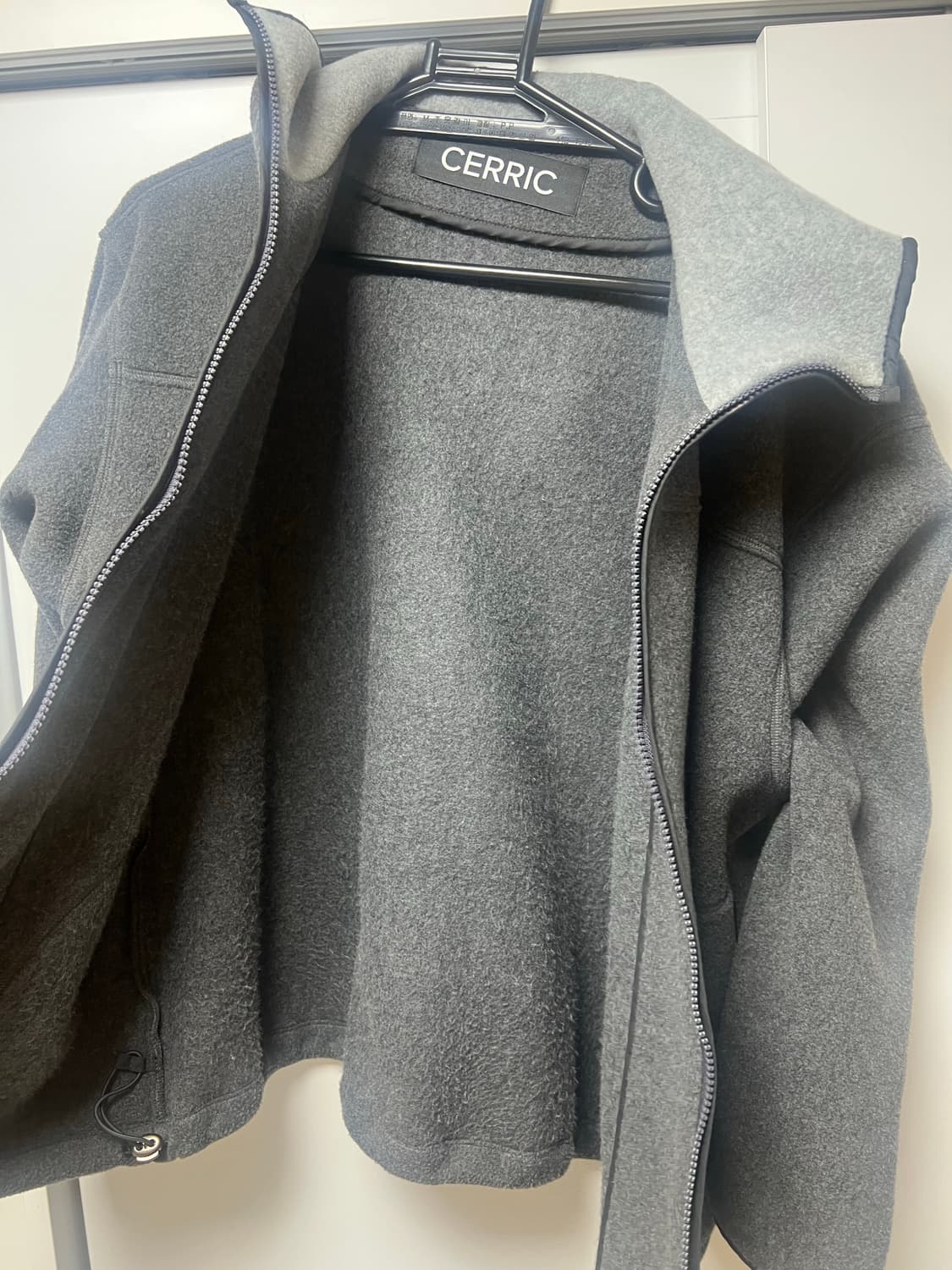 CERRIC Fleece Hooded Zip Up / Charcoal 상품이미지6