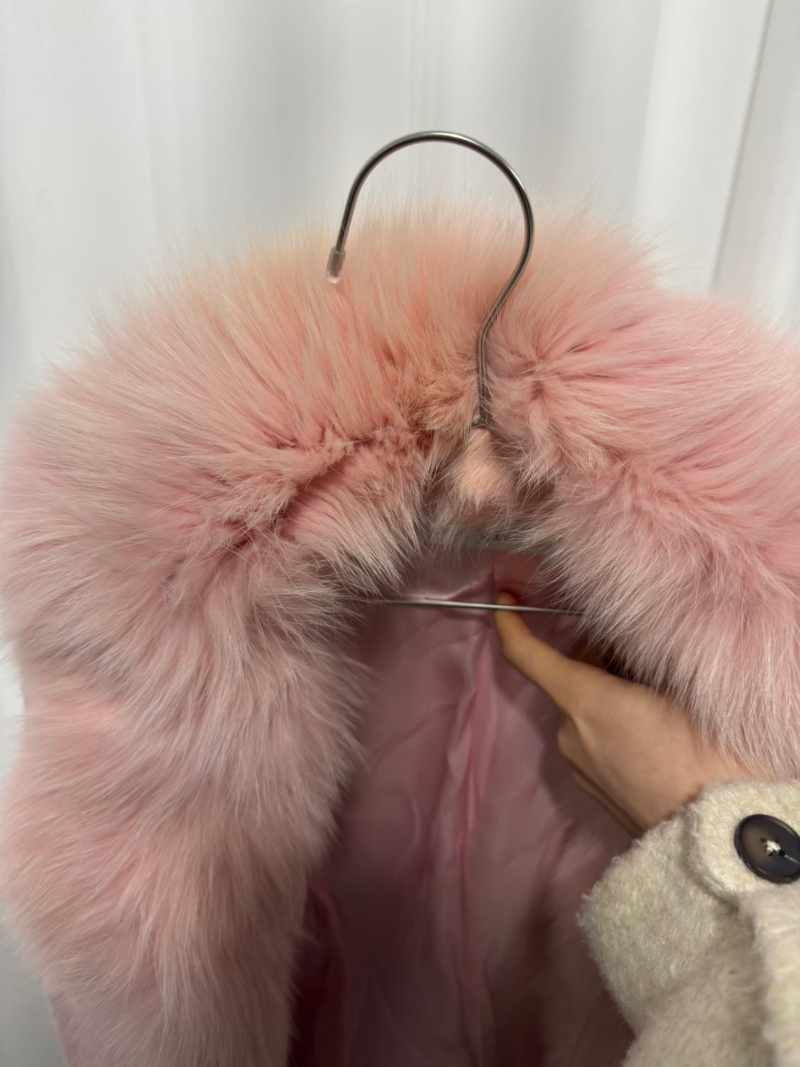 etoile selection pink rabbit fur jacket 상품이미지9