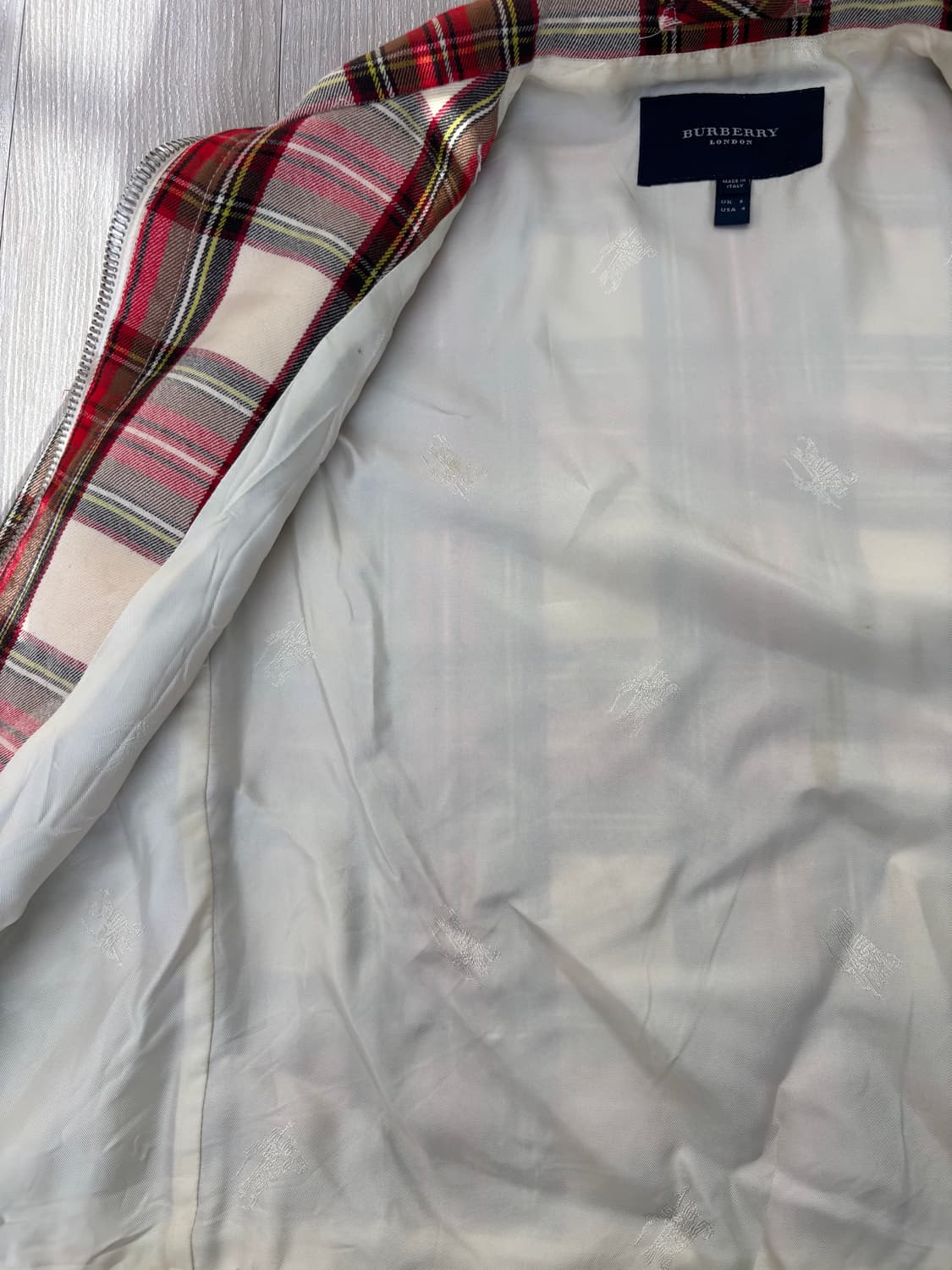 버버리 런던 아카이브 타탄체크 자켓  상품이미지7