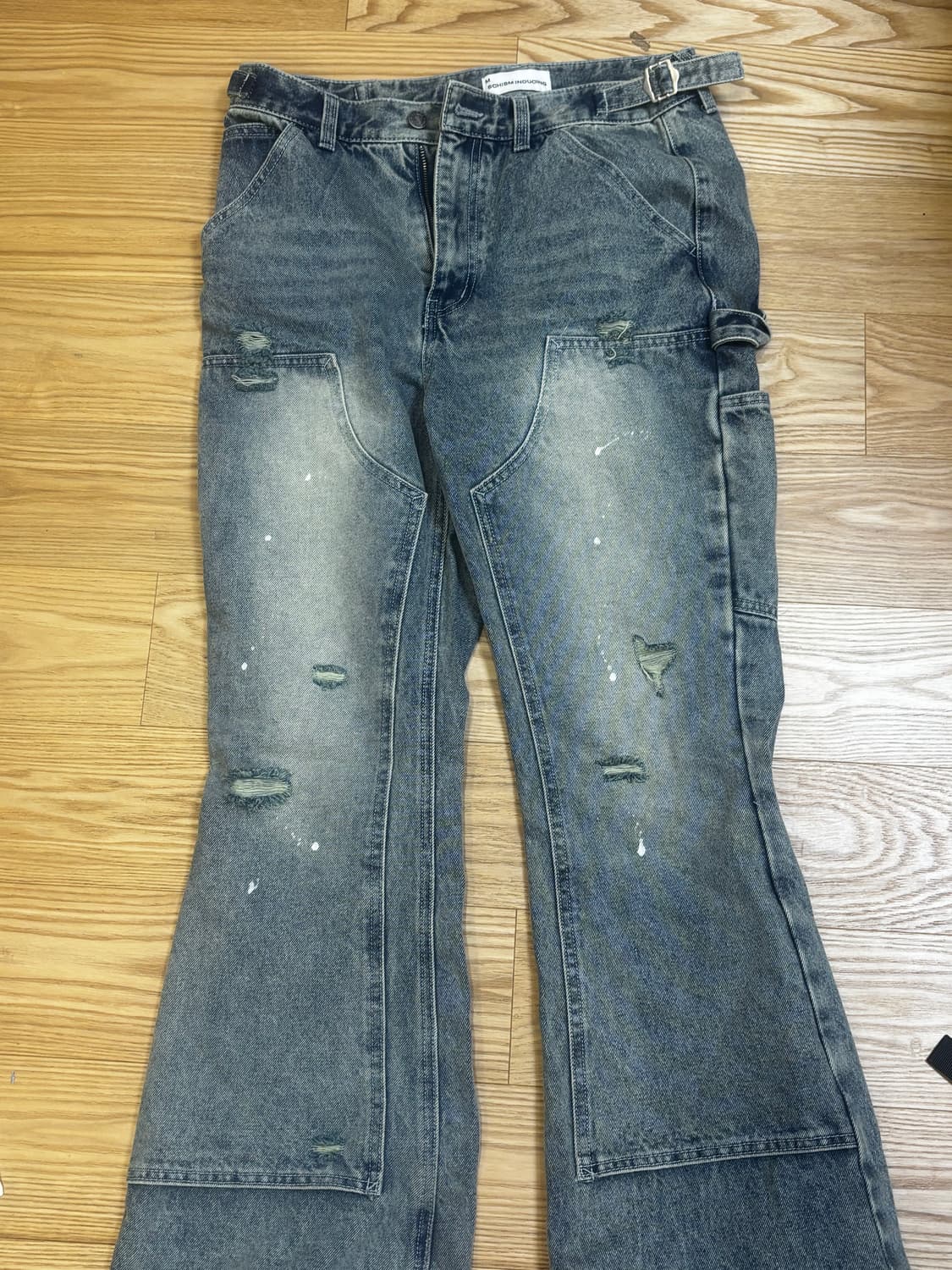 M)스키즘인듀싱 더블니 부츠컷 팬츠 상품이미지2