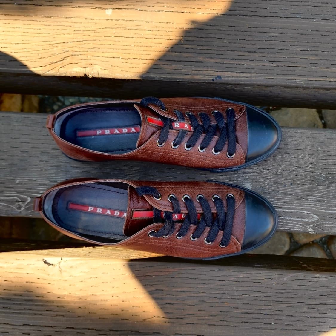 1999‘s Prada Sport Brown Leather Lace Up 상품이미지4