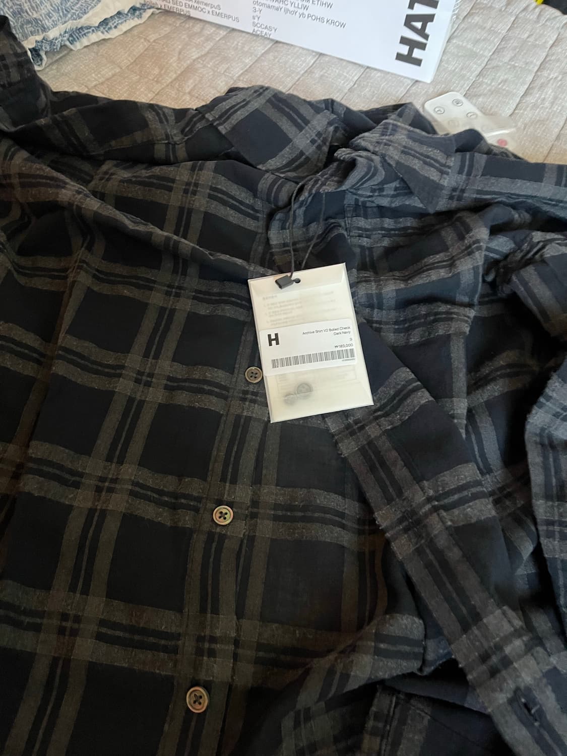 해칭룸 체크셔츠 3 사이즈  상품이미지2