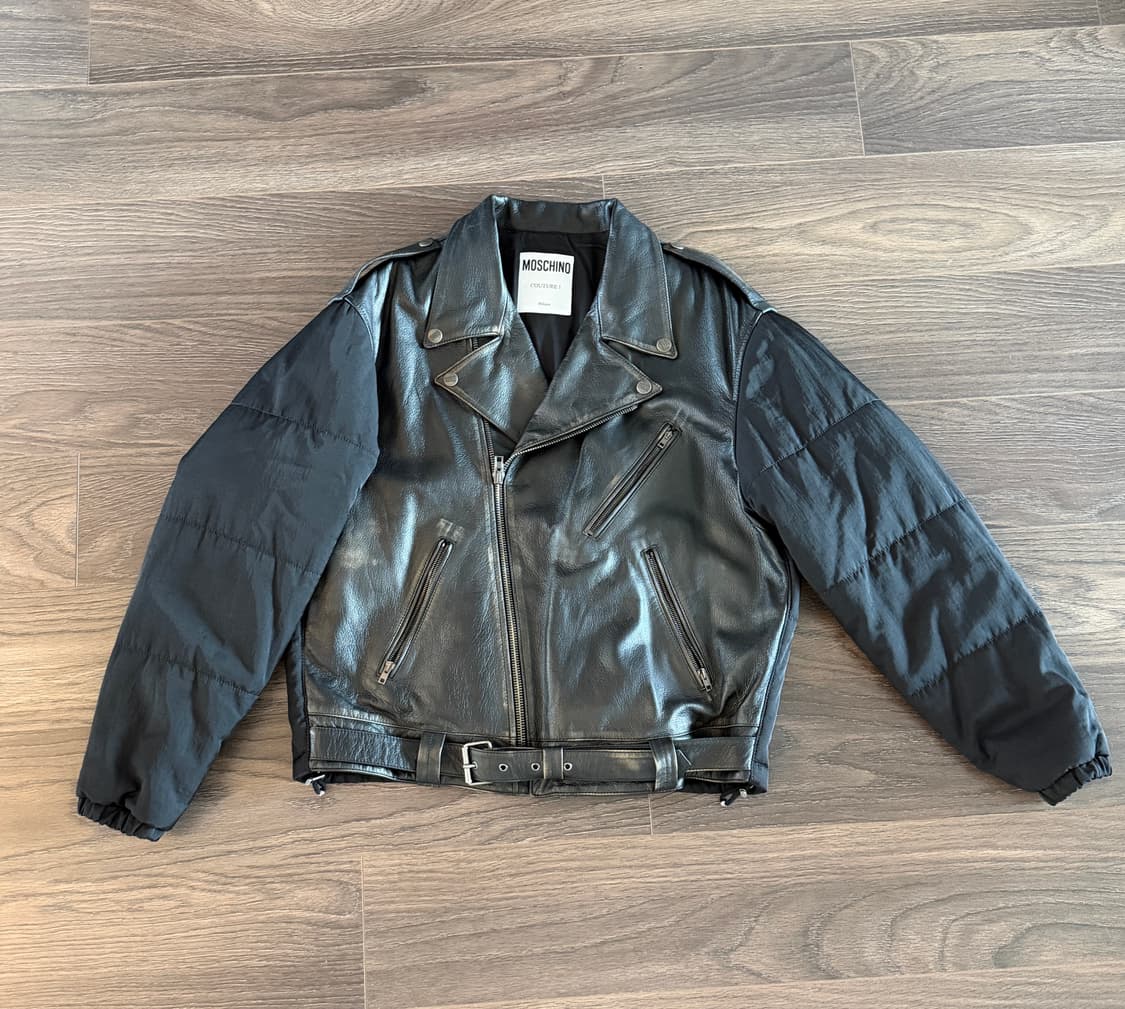 모스키노 가죽자켓 상품이미지1