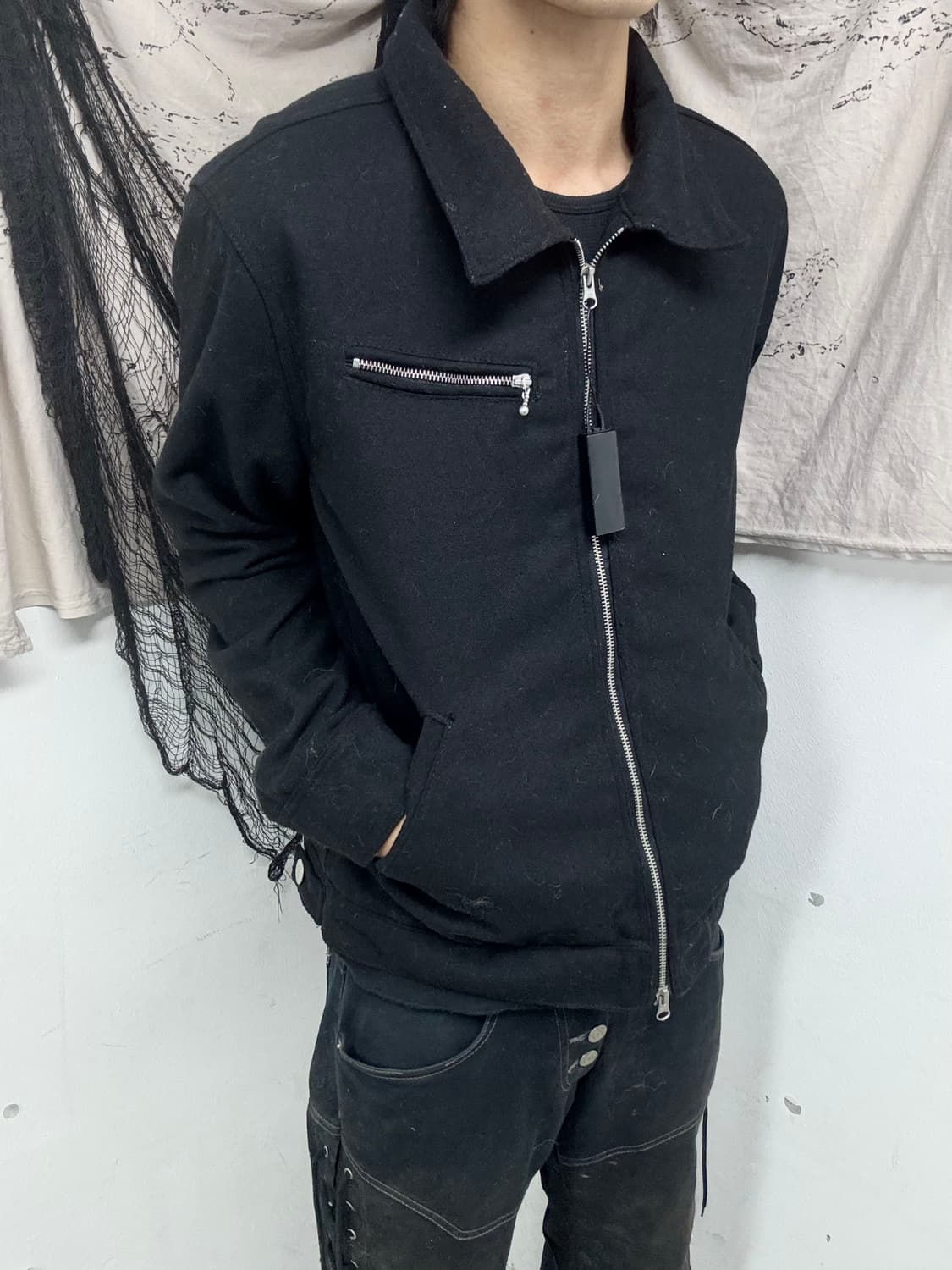 [JACKROSE] Black 2-way Wool Jacket 상품이미지2