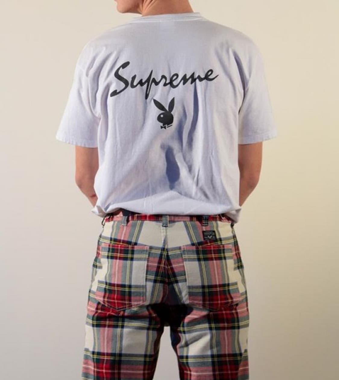 [30] 14FW 슈프림 플라이트 팬츠 레드 체크 상품이미지1