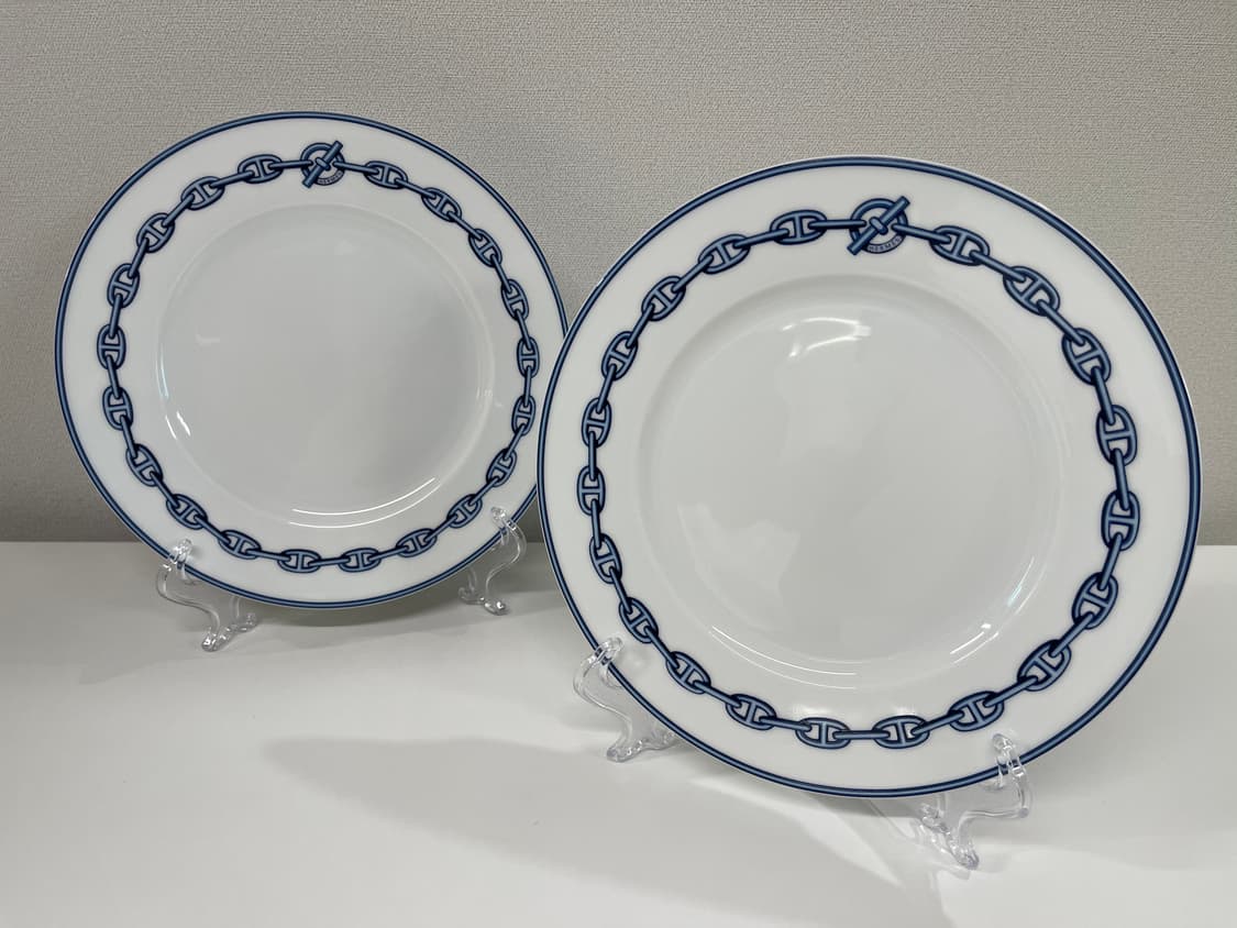 에르메스 샹달 블루 플레이트 2P HERMES 상품이미지2