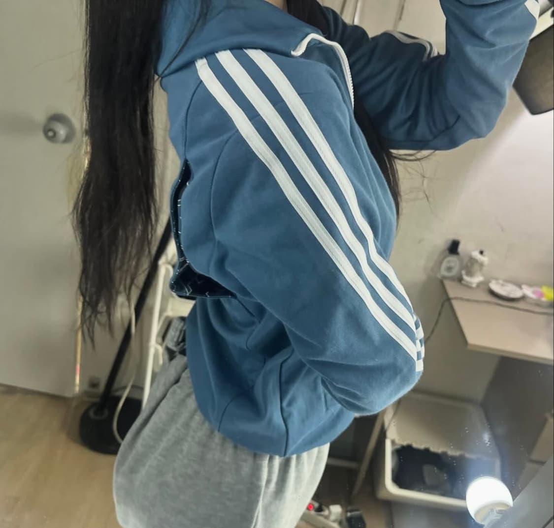 희귀 아디다스 파이어버드 포켓 주머니 포인트 져지 💙🩵🤍 상품이미지3