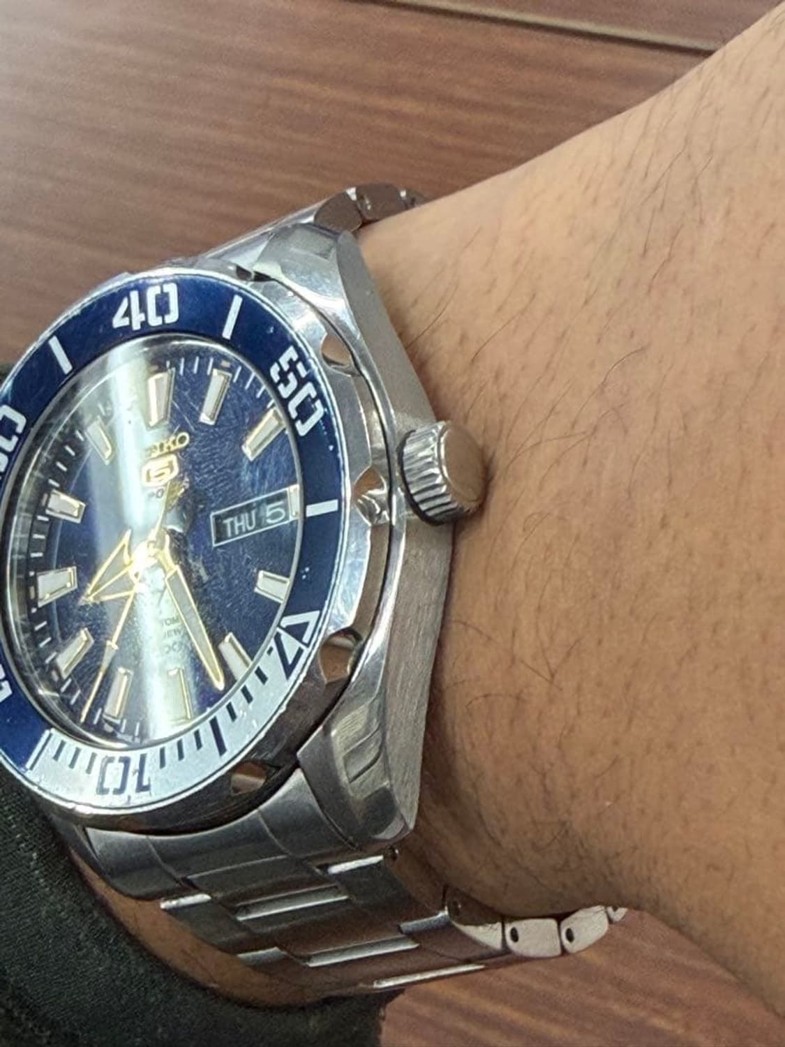 세이코 5 스포츠 블루 다이버 오토매틱 시계 상품이미지4