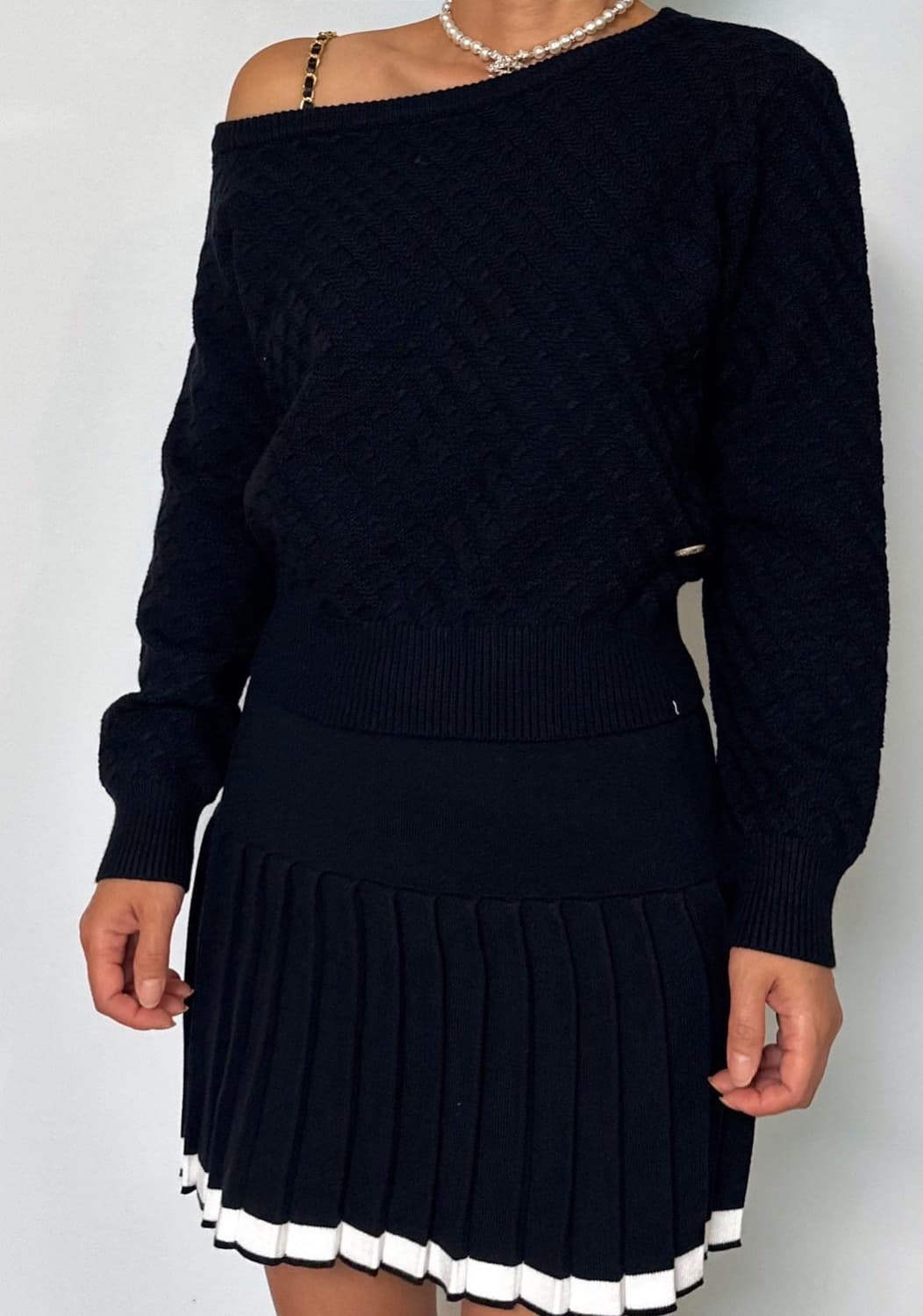 (새상품)샤넬체인니트 상품이미지1